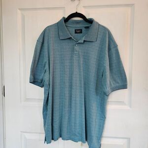 Men's Haggar Light Green Basic Polo Golf Classic Large